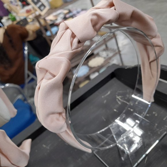 Blush Premium Satin Headband - Picture 8 of 8